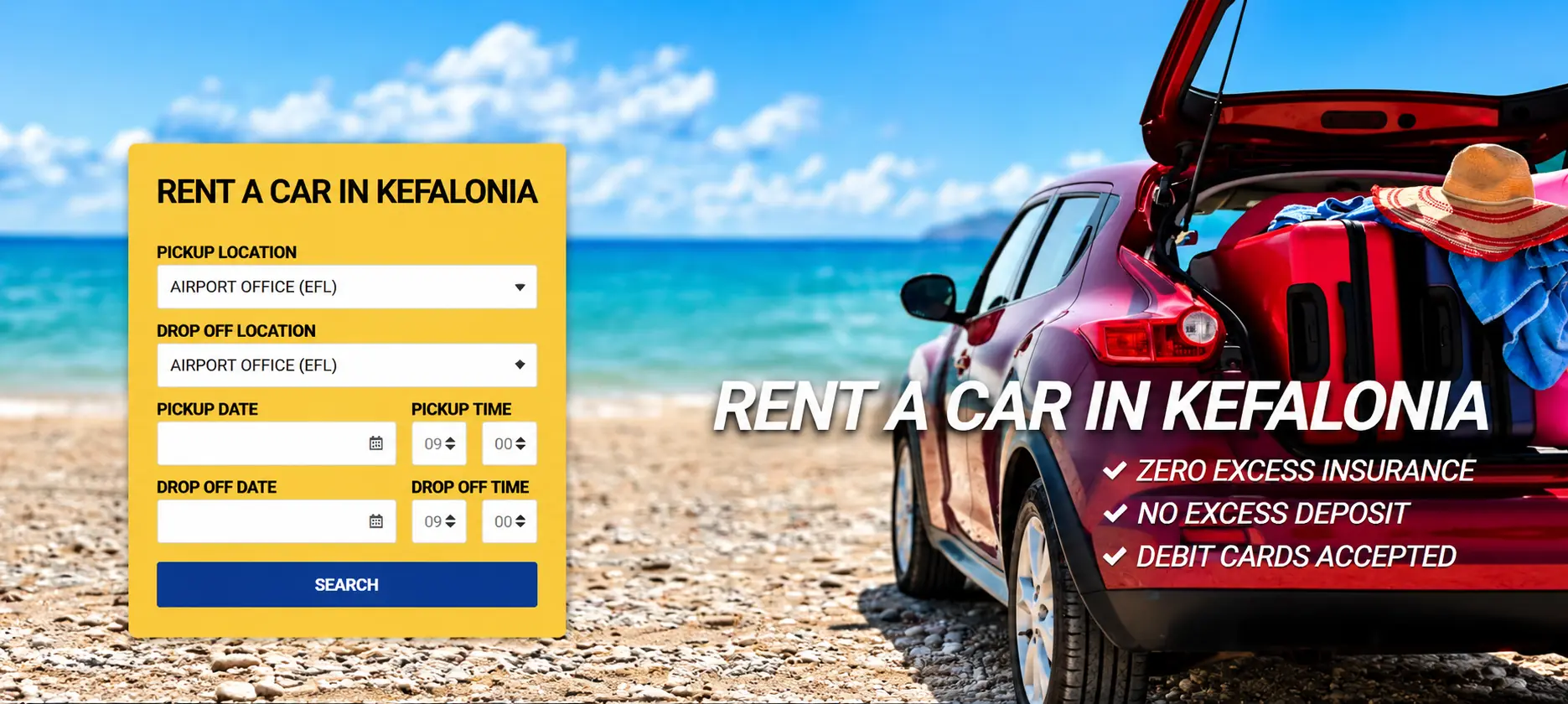 CBR Rent a Car booking website preview
