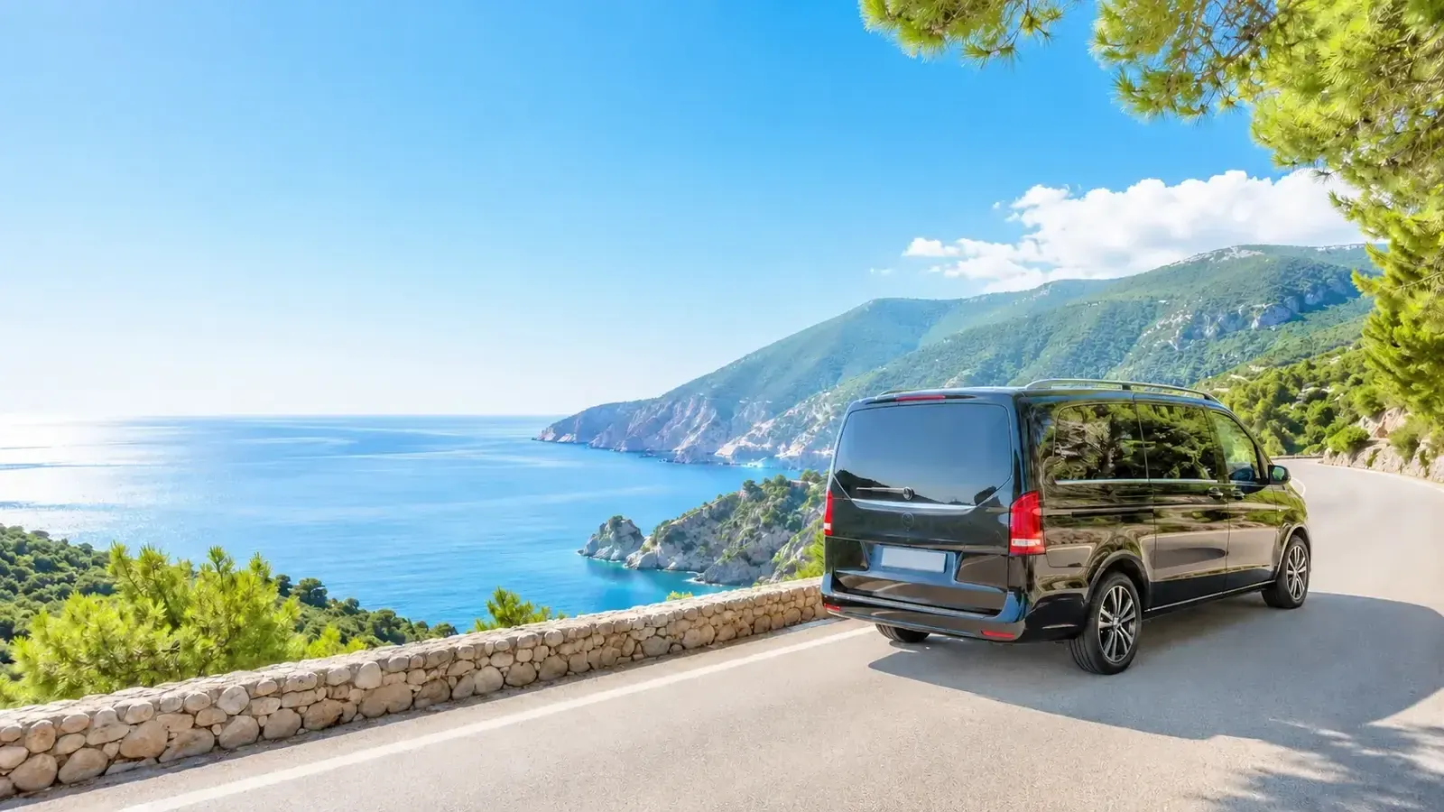 Private transfer minivan in Kefalonia